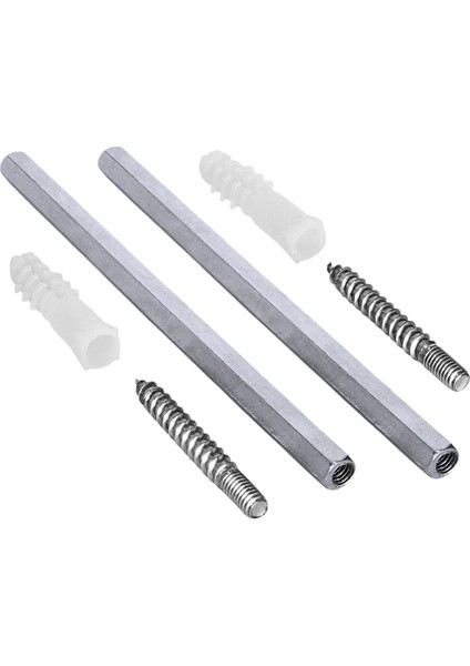 Metal Gizli Raf Tutucu Dekoratif Duvar Bağlantısı 1 Çift -14 cm