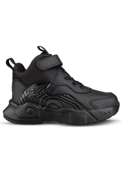Büyük Erkek Çocuk Sneaker Bot - Siyah, Bilek Boy