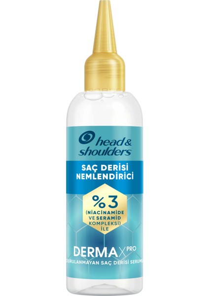 DermaXPRO Onarıcı Nemlendirme Saç Derisi Nemlendirici Durulanmayan Saç Derisi Serumu Niacinamide ve Seramid ile 145ml