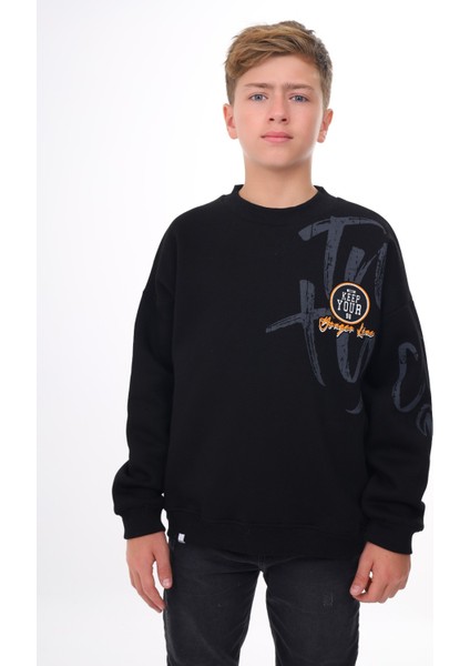 Erkek Çocuk Baskılı Sweatshirt