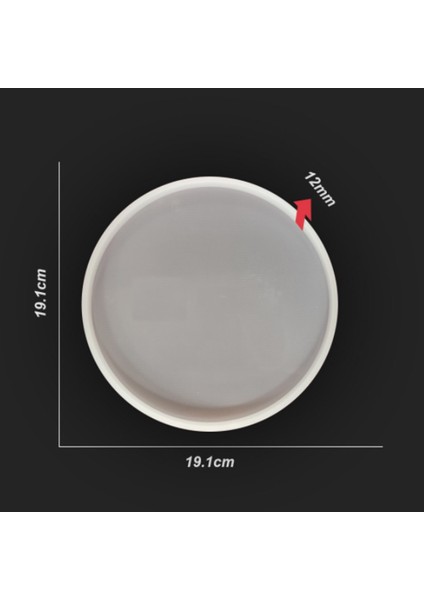 Epoksi Silikon Kalıp Bardak Altlığı Düz Yuvarlak (19 Cm) modelleri