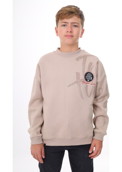 Erkek Çocuk Baskılı Sweatshirt