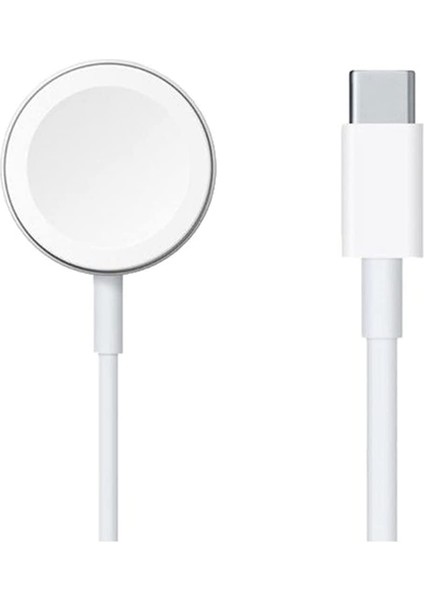 Apple Watch Series 10 42MM / 46 mm Için Type-C Manyetik Şarj Cihazı 1m - Beyaz AL3432
