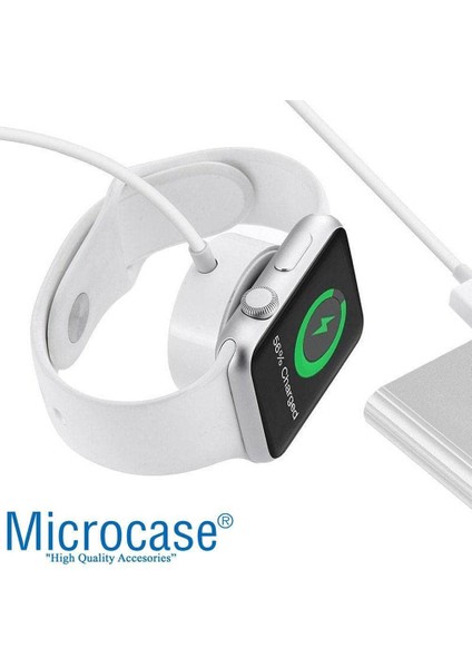 Apple Watch Series 10 42MM / 46 mm Için Type-C Manyetik Şarj Cihazı 1m - Beyaz AL3432