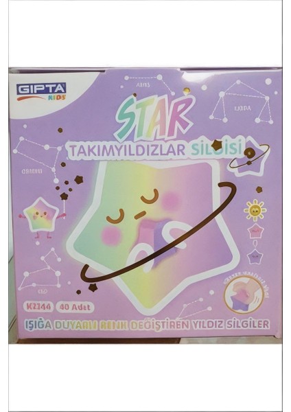 Silgi Star Change Color 40'lı ( 1 Paket)