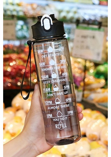 900ML Suluk, 3 Renk, Çocuklar, Sporcular ve Günlük Kullanıma Uygun, Bpa Içermez. +Sticker