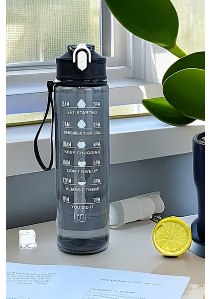 900ML Suluk, 3 Renk, Çocuklar, Sporcular ve Günlük Kullanıma Uygun, Bpa Içermez. +Sticker
