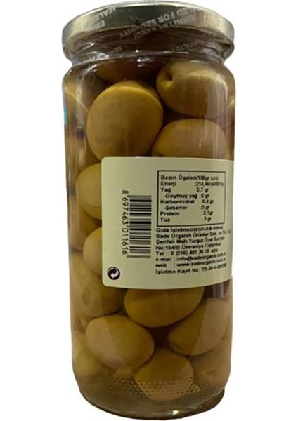 Organik Yeşil Zeytin 300 gr