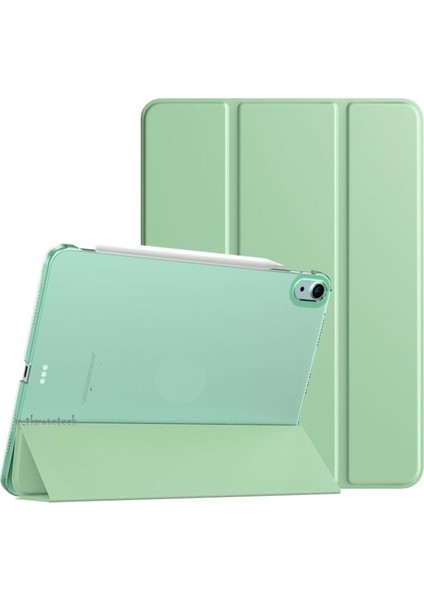Apple iPad Mini 7 Kılıf Akıllı Smart Uyku Modlu Standlı Şeffaf Smart Kapak A2993 A2995 A2996 A17PRO