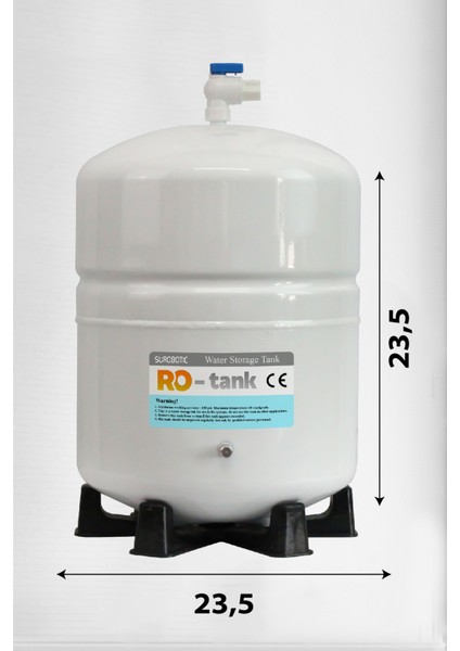 Su Arıtma Cihazı Su Tankı 2.2 Galon 8 Lt Tank Vanası
