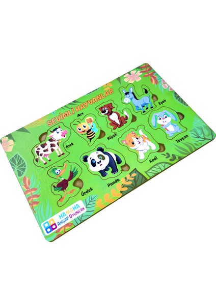 Eğitici Ahşap Oyuncak | Ahşap Çiftlik Hayvanları Temalı Bul-Tak Puzzle fırsatları