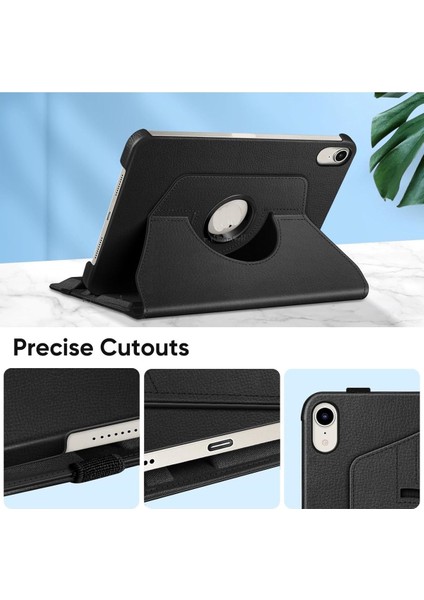 iPad Mini 7 Uyumlu Tablet Kılıf 360 Dönebilen Standlı Kapaklı Tam Korumalı A2993 A2995 A2996 A17 Pro fiyatları