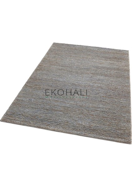 Fine Koleksiyonu Jüt ile Üretilen El Dokuma Sisal Kilim Slate Natural