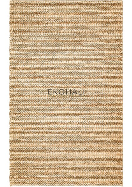 Netra Koleksiyonu Jüt ile Üretilen El Dokuma Sisal Kilim 1152 Natural Xw