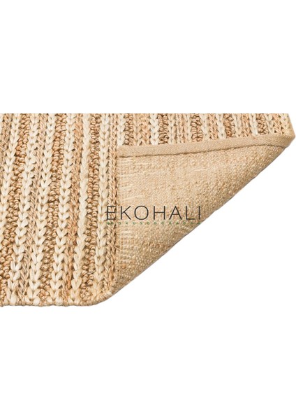 Netra Koleksiyonu Jüt ile Üretilen El Dokuma Sisal Kilim 1152 Natural Xw