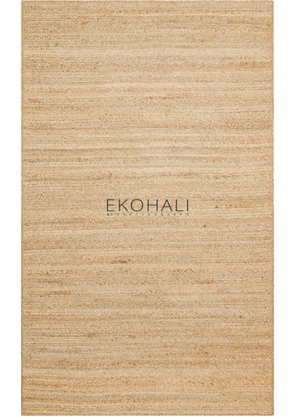 Echo Koleksiyonu Jüt ile Üretilen El Dokuma Sisal Kilim Natural ECH12