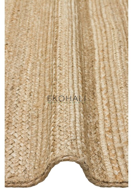 Echo Koleksiyonu Jüt ile Üretilen El Dokuma Sisal Kilim Natural ECH12 modelleri