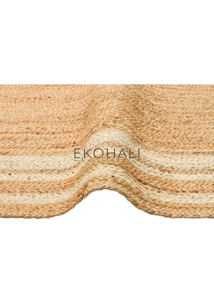 Echo Koleksiyonu Jüt ile Üretilen El Dokuma Sisal Kilim Natural ECH10 modelleri