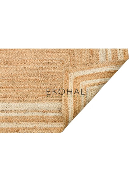 Echo Koleksiyonu Jüt ile Üretilen El Dokuma Sisal Kilim Natural ECH10 indirimleri