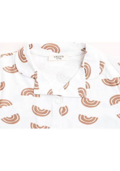 Kız Erkek Çocuk Baskılı Uzun Kollu Pijama Takımı
