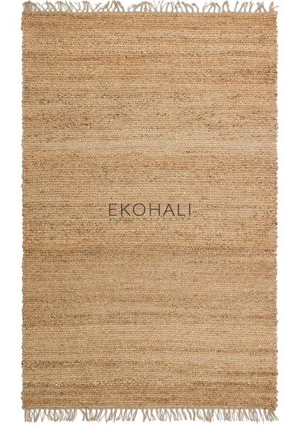 Echo Koleksiyonu Jüt ile Üretilen El Dokuma Sisal Kilim Natural ECH02