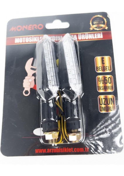 Sinyal Takımı Siyah 1037l-y Kayan Led Sarı Işık