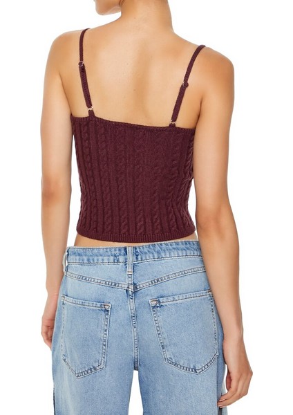 Triko Crop Cami Üst indirimleri