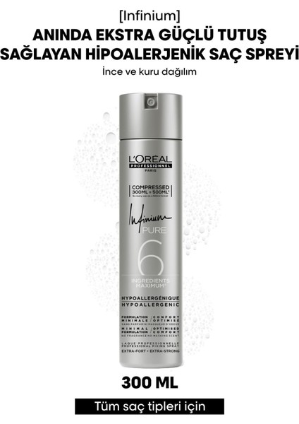 L'Oréal Professionnel Infinium Ekstra Güçlü Tutuşlu Saç Spreyi