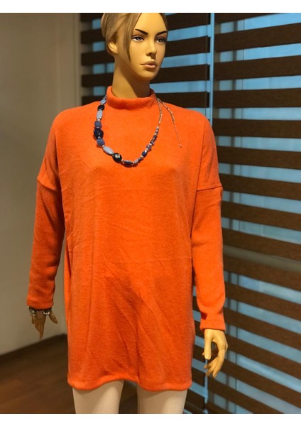 Balıkçı Yaka Uzun Sweatshirt