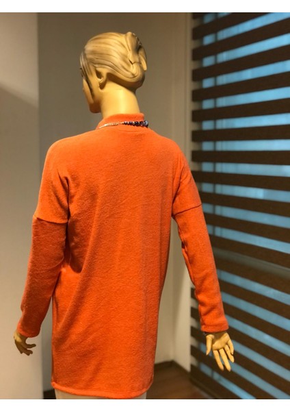 Balıkçı Yaka Uzun Sweatshirt
