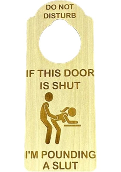 Kapı Askısı I Iz Etmeyin Ev Iç Için Ahşap I Iz Etmeyin (Yurt Dışından)