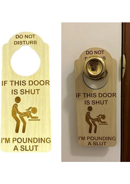 Kapı Askısı I Iz Etmeyin Ev Iç Için Ahşap I Iz Etmeyin (Yurt Dışından) fırsatları