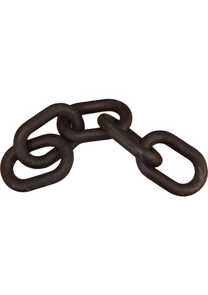 Elle Oyulmuş Dekoratif 5 Bağlantı Süsü Ahşap Zincir Siyah (Yurt Dışından)