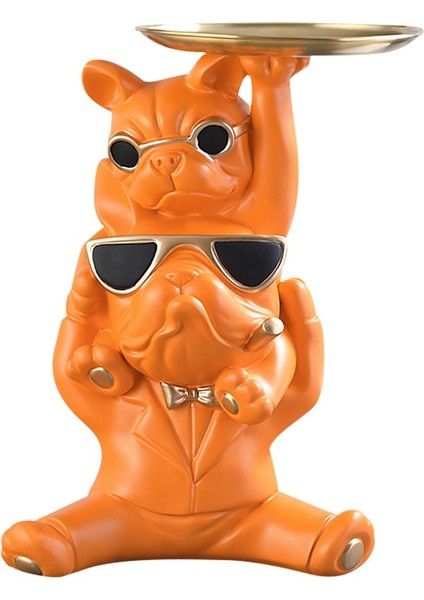 Soyut Figürinleri Yavrusu Heykelleri Depolama Tepsisi Sundurma Dekorasyonu Turuncu (Yurt Dışından) fiyatları