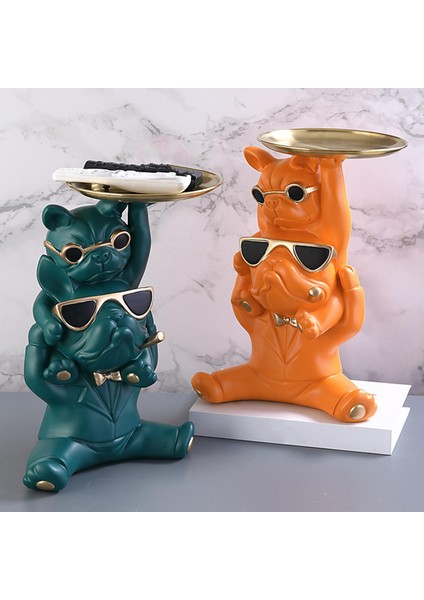 Soyut Figürinleri Yavrusu Heykelleri Depolama Tepsisi Sundurma Dekorasyonu Turuncu (Yurt Dışından) indirimleri