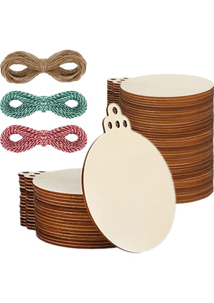 100 Adet Yuvarlak Ahşap Tag Dıy Etiket Noel Ağacı Aksesuarı Için Bitmemiş (Yurt Dışından) fiyatları
