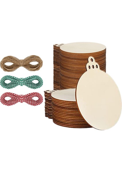 100 Adet Yuvarlak Ahşap Tag Dıy Etiket Noel Ağacı Aksesuarı Için Bitmemiş (Yurt Dışından) indirimleri