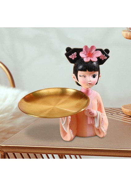 Yaratıcı Kız Heykelcik Mücevher Depolama Ev Masa Dekor Kurabiye (Yurt Dışından) modelleri