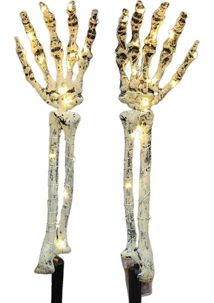 2x Iskelet El Avlu Için Pilleşan Sahne (Yurt Dışından)