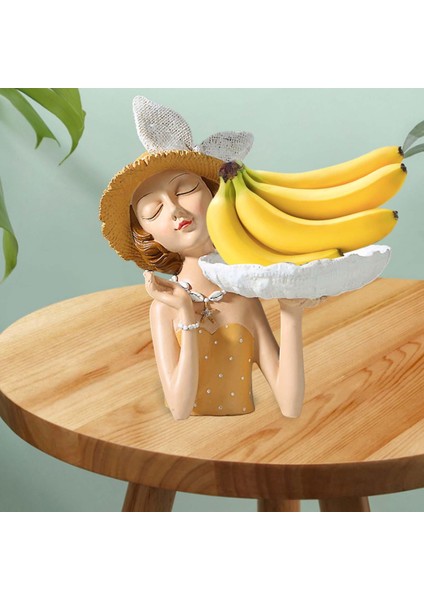 Dekoratif Heykel Organizatör Ofisi 16CMX27CM Sarı (Yurt Dışından) fırsatları