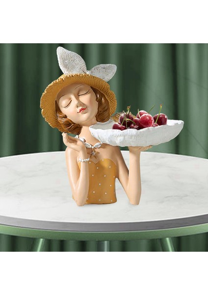 Dekoratif Heykel Organizatör Ofisi 16CMX27CM Sarı (Yurt Dışından) indirimleri