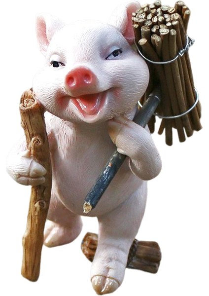 Domuz Heykelcik Küçük Domuz Heykel Domuz Heykeli Tahsil Icı Domuz Yakacak 9.5x5.5 cm (Yurt Dışından) indirimleri