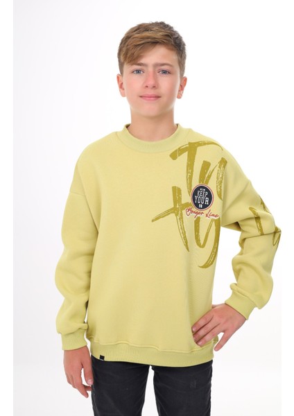 Erkek Çocuk Baskılı Sweatshirt
