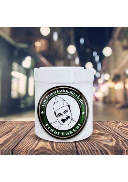 Erdal Bakkal Espirili Baskılı Seramik Küllük Kül TABLASI-201548 fiyatları