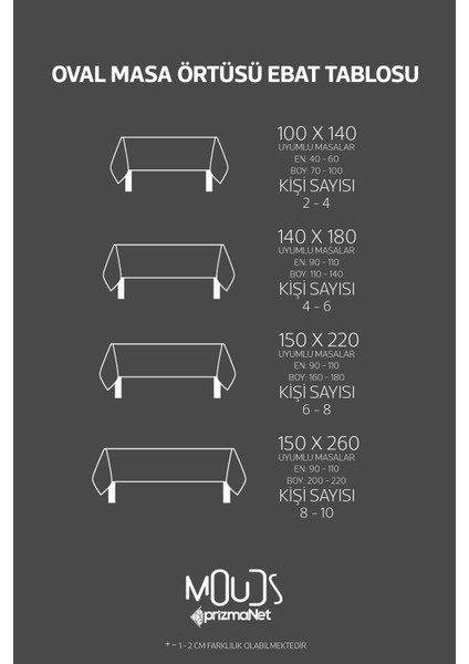 Mirror Flowers Çiçek Desenli Süet Kumaş Dertsiz Oval Masa Örtüsü indirimleri
