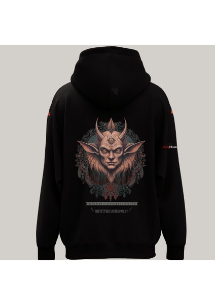 Baskılı Dark Tasarım Hoodie