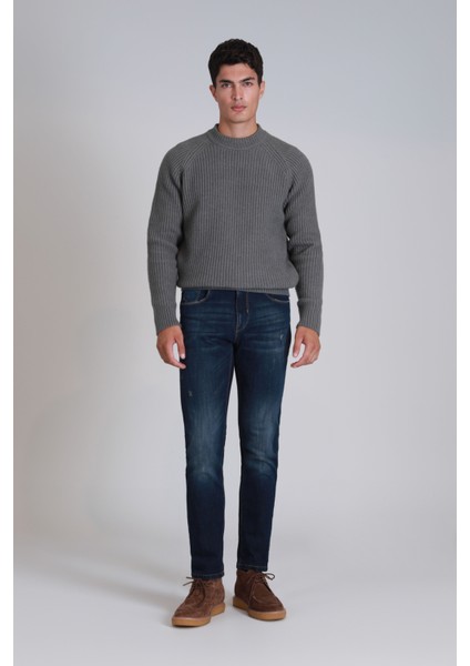 Derek Smart Jean Erkek Pantolon Slim Fit Mavi