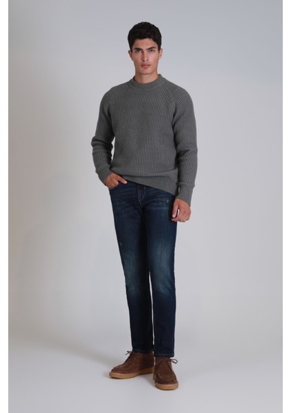 Derek Smart Jean Erkek Pantolon Slim Fit Mavi