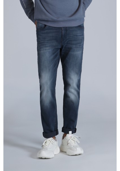 Jasper Smart Jean Erkek Pantolon Slim Fit Mavi