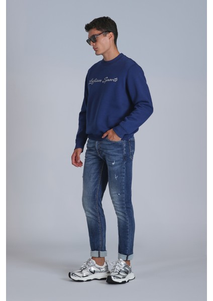 Brıce Smart Jean Erkek Pantolon Slim Fit Mavi